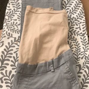 Gray maternity pants